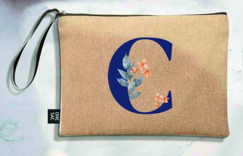 Bolso de mano letra c una pieza (diseño variado) (25×18×1 )